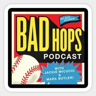 The Bad Hops Non-Cincinnati Reds Red Logo Sticker